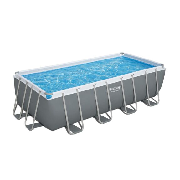 Juego de piscina elevada Power Steel de Bestway 4,88 m x 2,44 m x 1,22 m