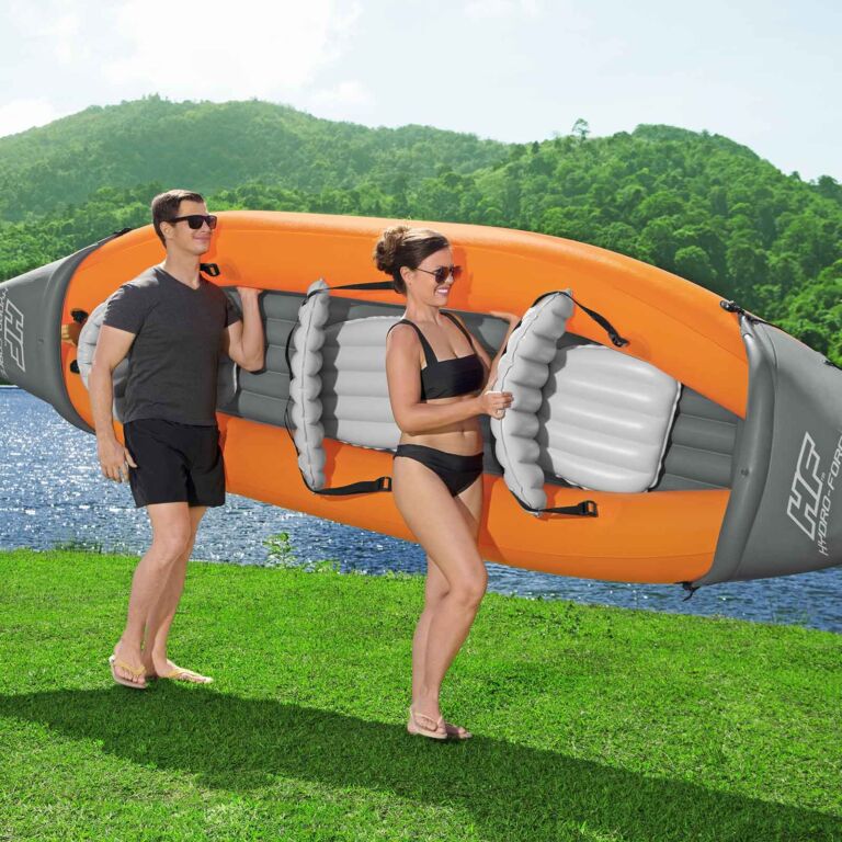 Juego de kayak hinchable Hydro-Force Rapid X3 de 3,81 m