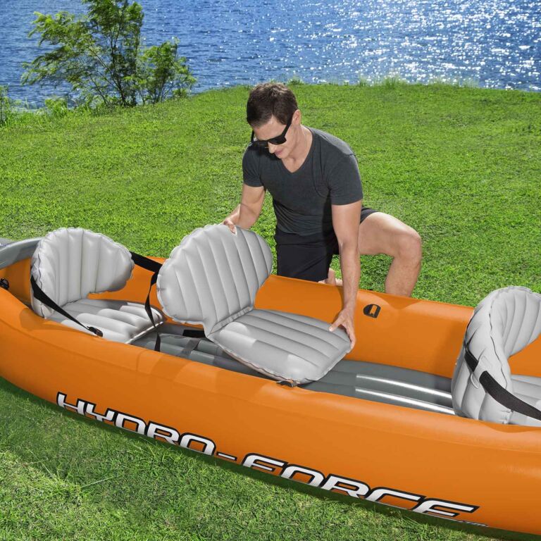 Juego de kayak hinchable Hydro-Force Rapid X3 de 3,81 m