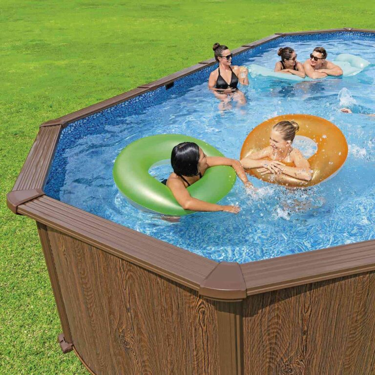 Conjunto de Piscina Desmontable Ovalada de Pared de Acero Hydrium de Bestway 7,30 m x 3,60 m x 1,30 m