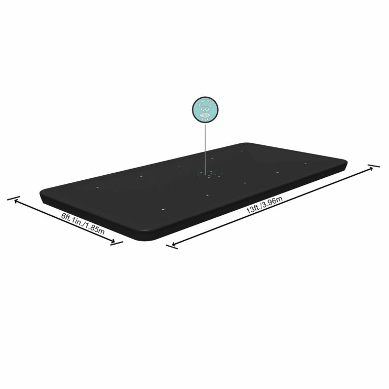 Cobertor de invierno rectangular de 3.96 m x 1.85 m para piscinas elevadas Bestway