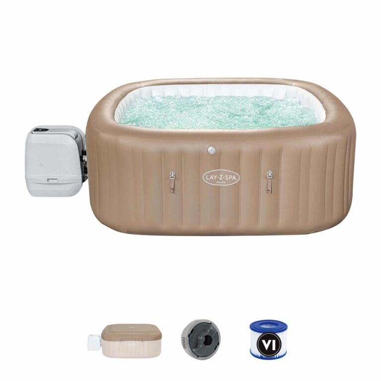 Spa Hinchable Bestway Lay-Z-Spa Palma HydroJet 5-7 Personas Cuadrado 201x201x80 cm