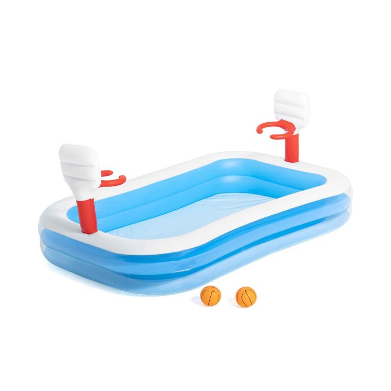 Piscina Hinchable Infantil con Canastas Baloncesto Bestway Basketball