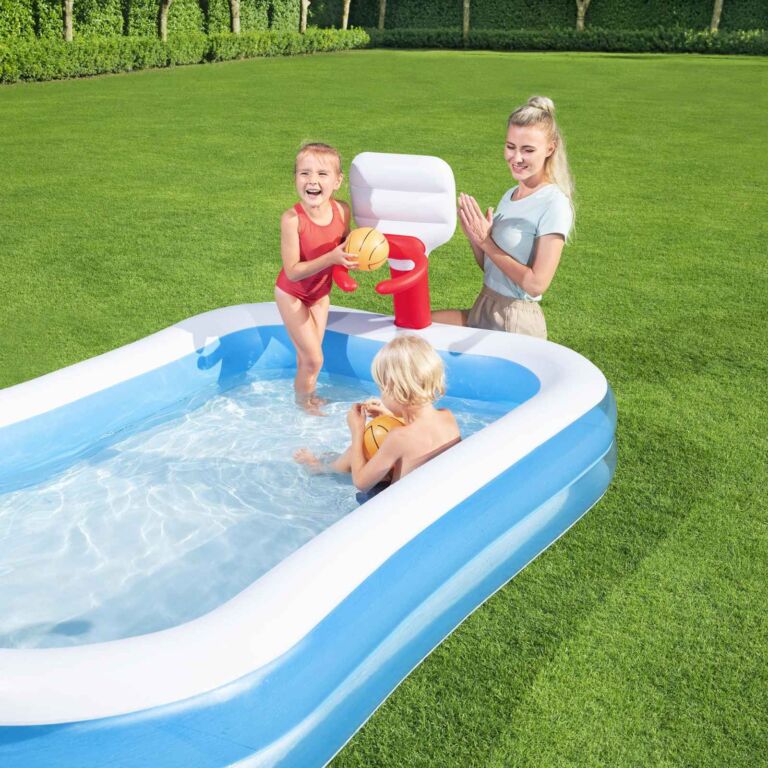 Piscina Hinchable Infantil con Canastas Baloncesto Bestway Basketball