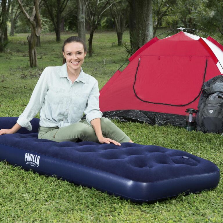 Colchón de aire individual infantil Pavillo con bomba de pie integrada