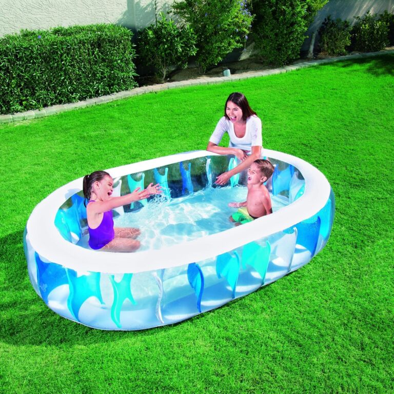 Piscina Hinchable Infantil Bestway Elíptica 229x152x51 cm Azul