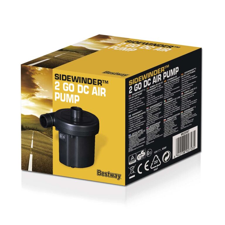 Inflador Eléctrico Bestway Sidewinder 2 Go DC Air Pump