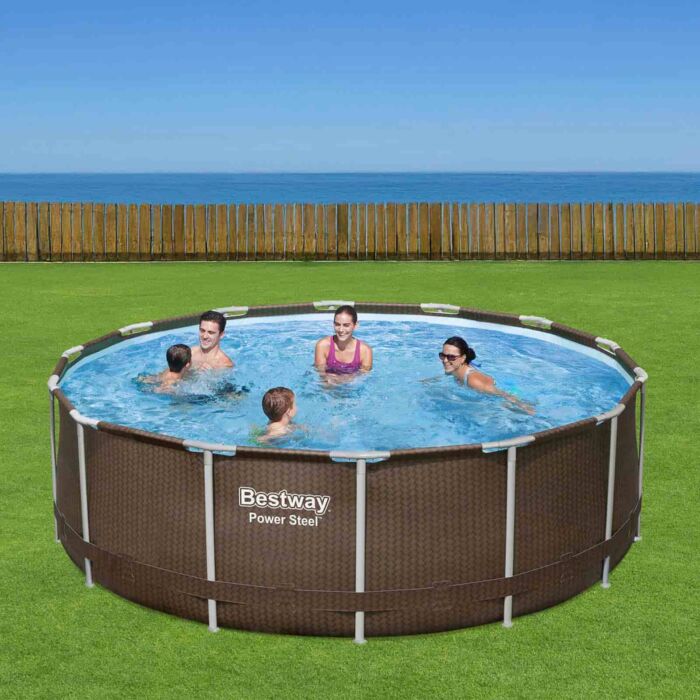 Bestway  4.27m x 1.22m Rattan Frame Pool Set