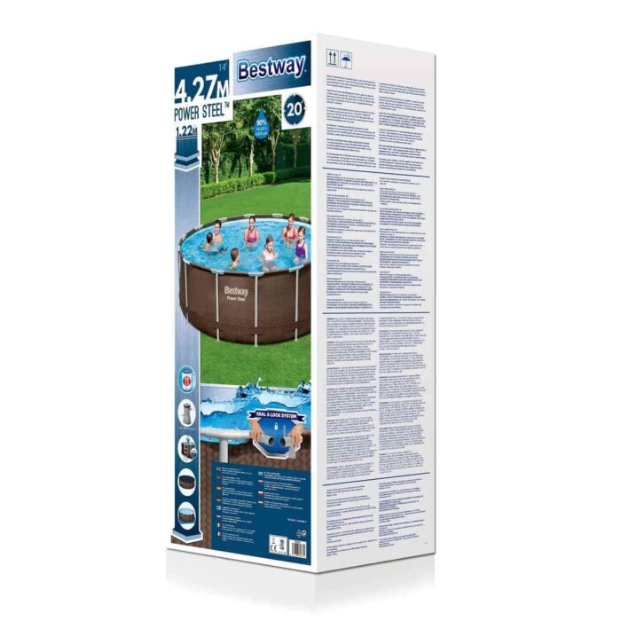 Bestway  4.27m x 1.22m Rattan Frame Pool Set