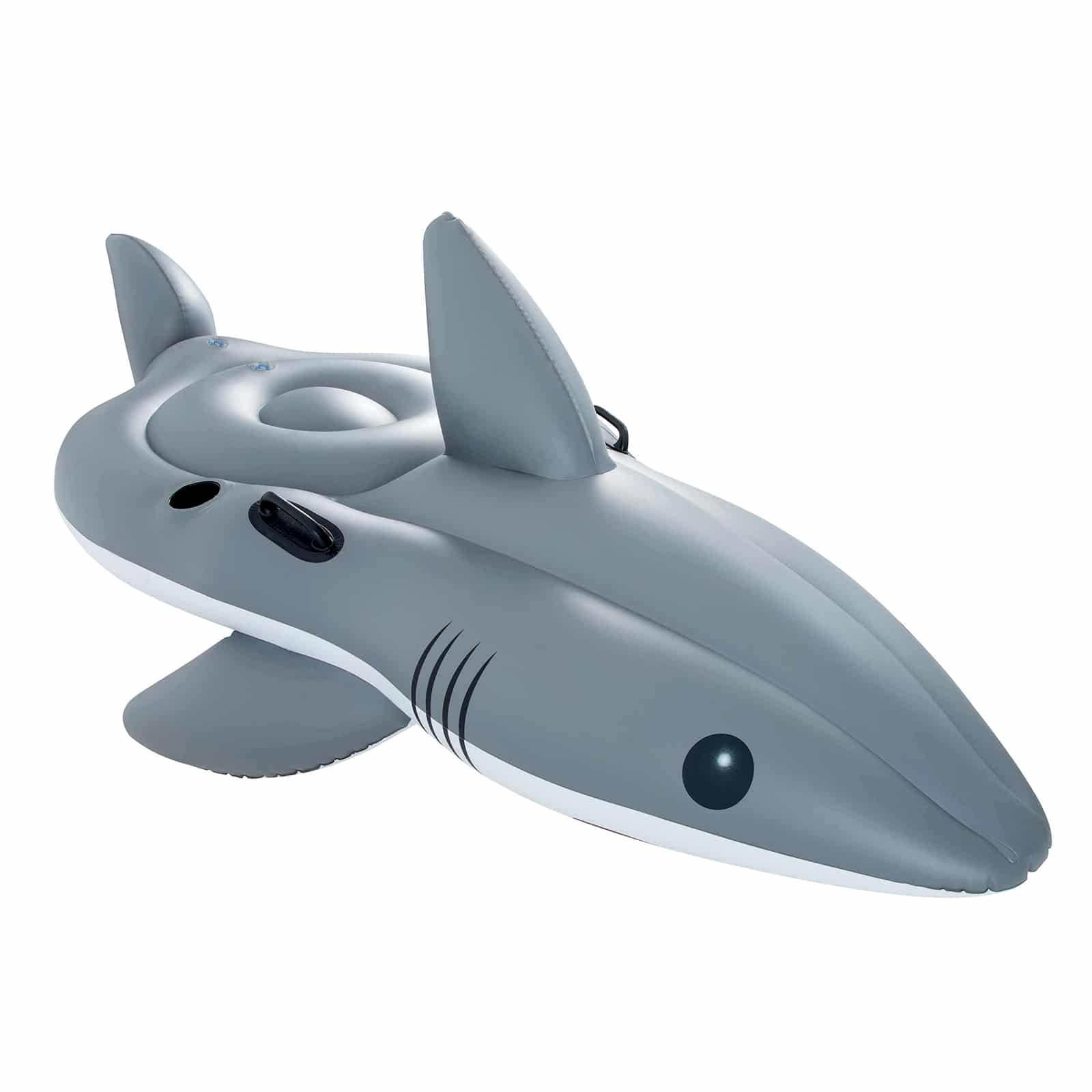 Tiburón hinchable para adultos funday jumbo flotante 254x122x75cm