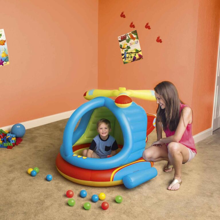 Piscina de Bolas Hinchable Bestway Helicóptero 140x127x89 cm