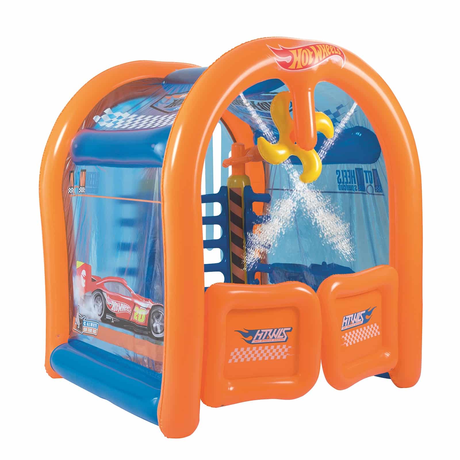 Lavadero de Coches Hinchable Bestway Hot Wheels Car Wash Center