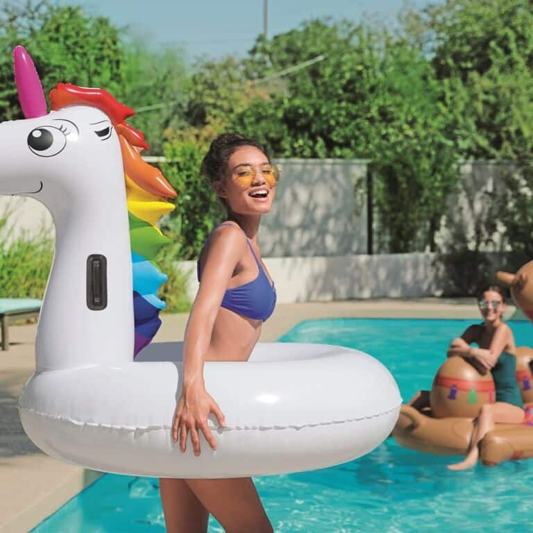 Flotador Inflable Anillo Unicornio Bestway 136x131 cm