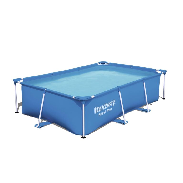 Piscina elevada Steel Pro de Bestway de 2.59 m x 1.70 m x 61 cm.