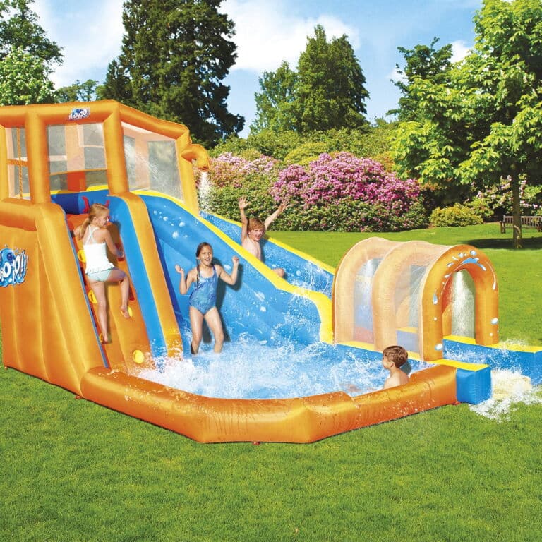 Castillo Hinchable Acuático Bestway Huricane Tunnel Blast_Mega Parque 420x320x260 cm