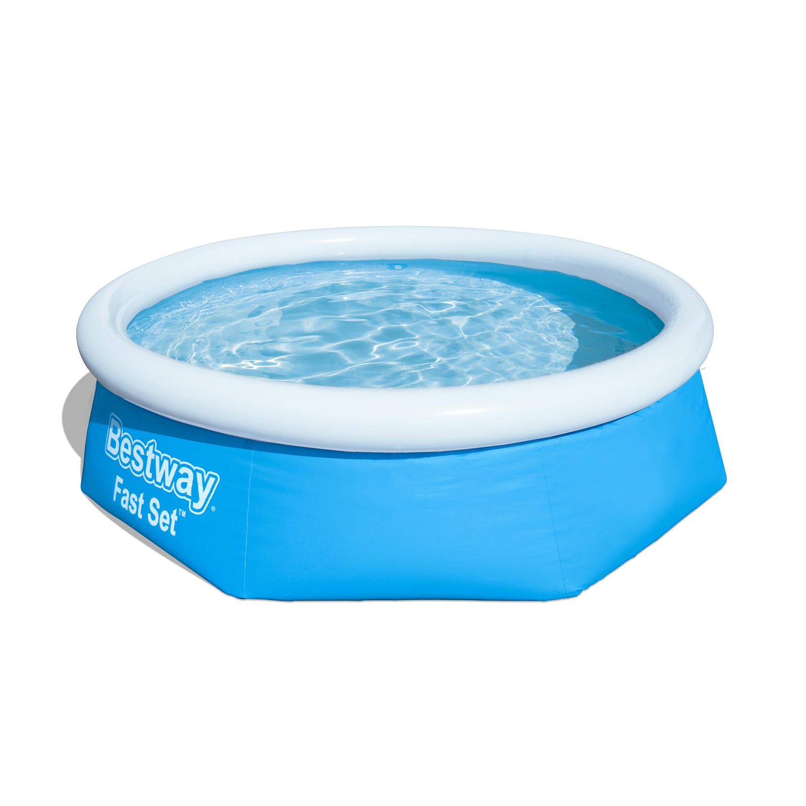 Conjunto de Piscina Hinchable Redonda Fast Set Bestway 2.44 m x 66 cm con depuradora de cartucho de 1.249 litros/h