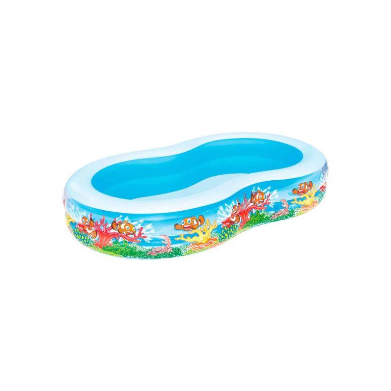 Piscina de juegos hinchable 262X157X46 CM con fondo marino Bestway