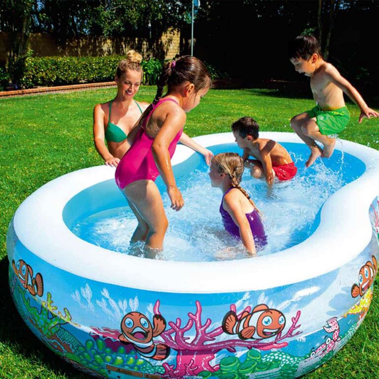 Piscina de juegos hinchable 262X157X46 CM con fondo marino Bestway