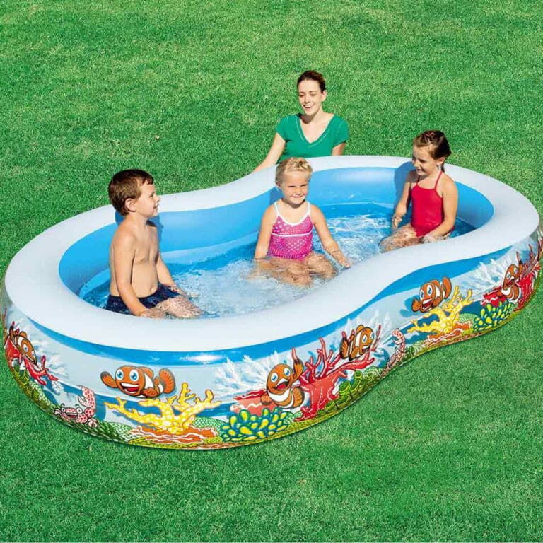 Piscina de juegos hinchable 262X157X46 CM con fondo marino Bestway