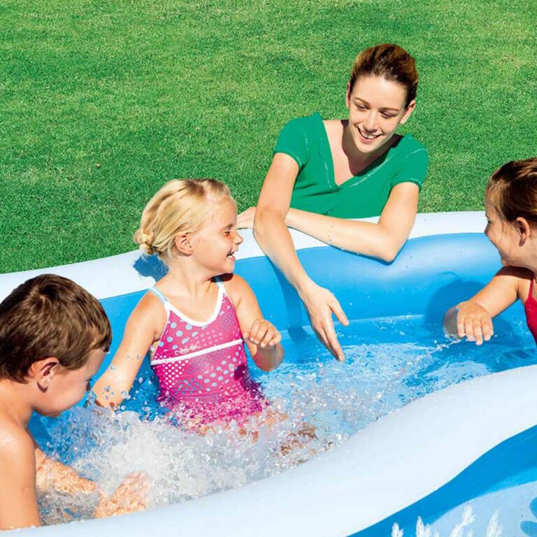 Piscina de juegos hinchable 262X157X46 CM con fondo marino Bestway