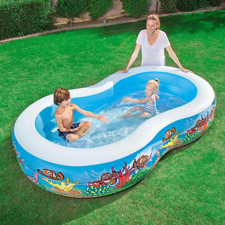 Piscina de juegos hinchable 262X157X46 CM con fondo marino Bestway