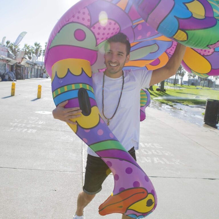 Flotador avestruz para piscina de la Art Collection de Bestway