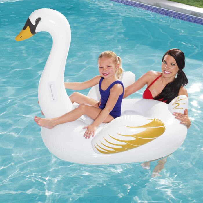 Flotador montable para piscina con forma de cisne de Bestway