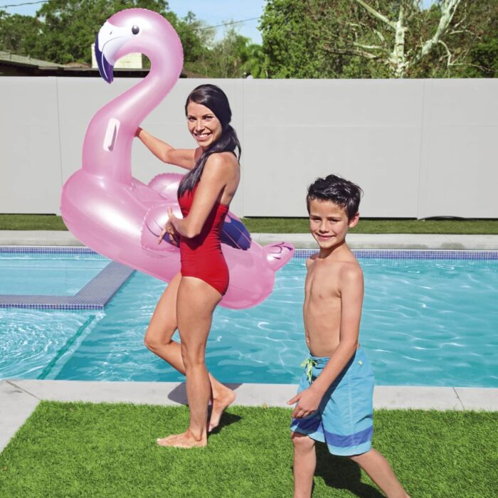 Flotador montable para piscina con forma de flamenco de Bestway