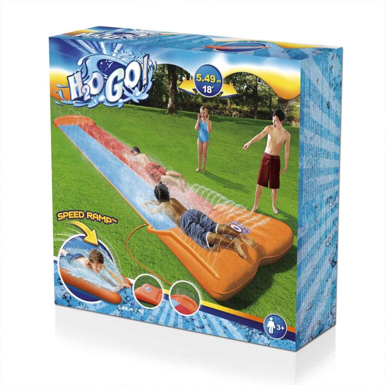 Tobogán Acuatico Doble H2OGO! de 5,49 m