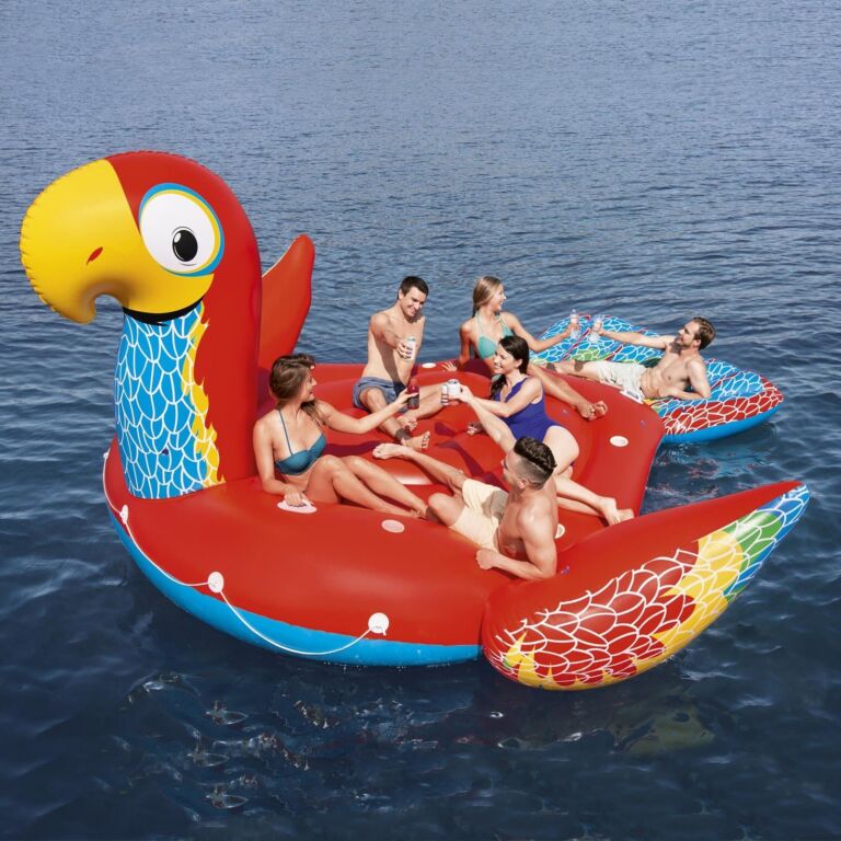 Loro Hinchable Isla Gigante Bestway 500x327 cm