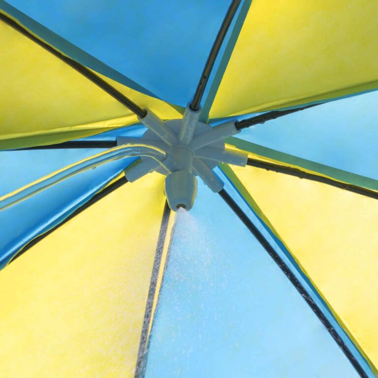 Conjunto de piscina circular sobre superficie Chapoteos a la sombra Steel Pro UV Careful de Bestway