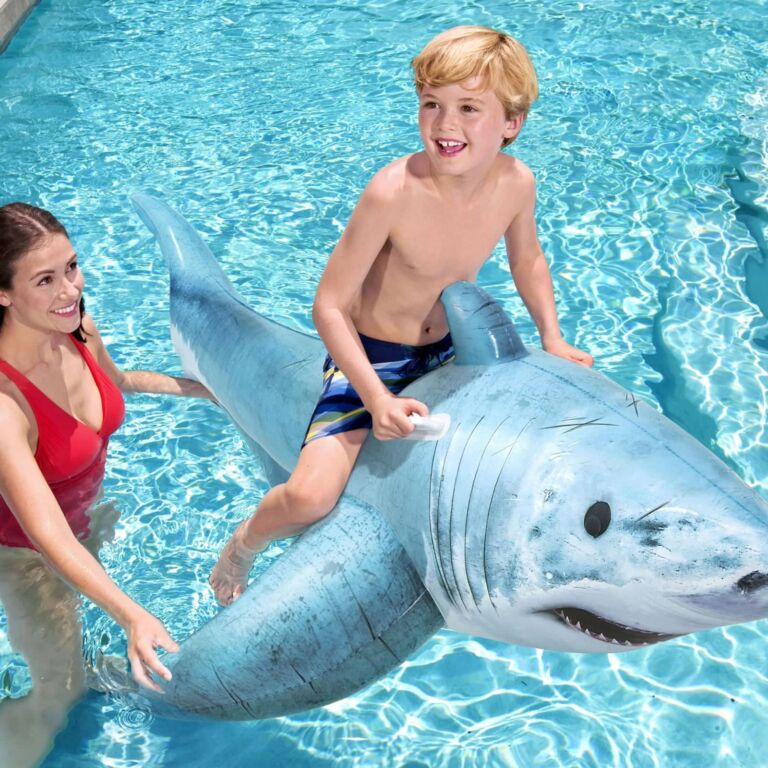 Hinchable infantil Tiburón realista de Bestway de 1,83 m x 1,02 m
