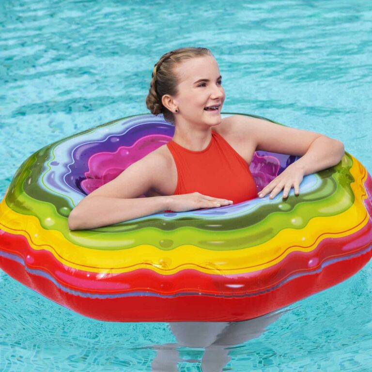 Flotador arcoíris ondulado de Bestway