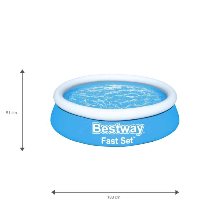 Set de piscina hinchable redonda Fast Set de Bestway de 1.83 m x 51 cm