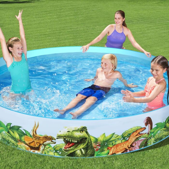 Piscina para niños Fill 'N Fun Dinosaurous de Bestway de 2,44 m x 46 cm