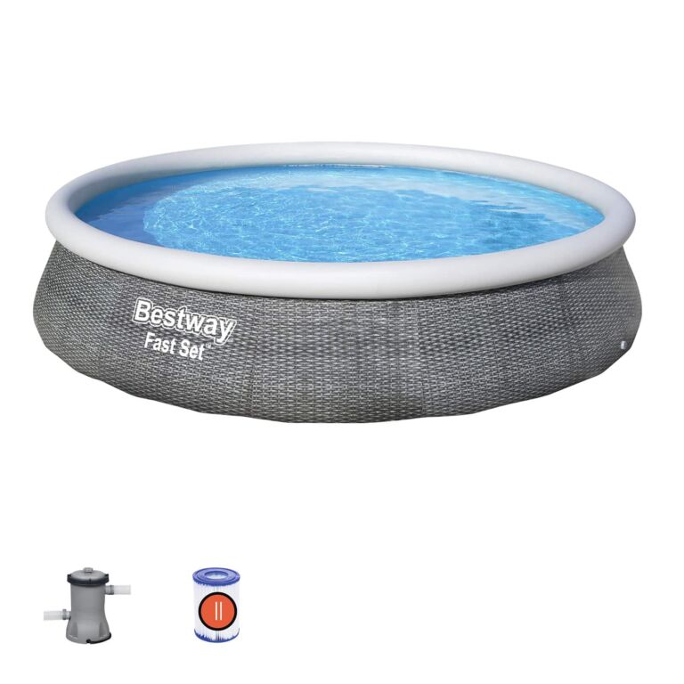 Conjunto de piscina inflable circular de 3.96 m x 84 cm Fast Set de Bestway