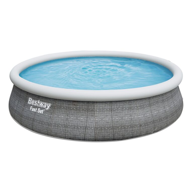 Set de piscina hinchable redonda Fast Set de Bestway de 4.57 m x 1.07 m