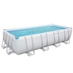 Conjunto de piscina sobre superficie Power Steel de Bestway de 5.49 m x 2.74 m x 1.22 m