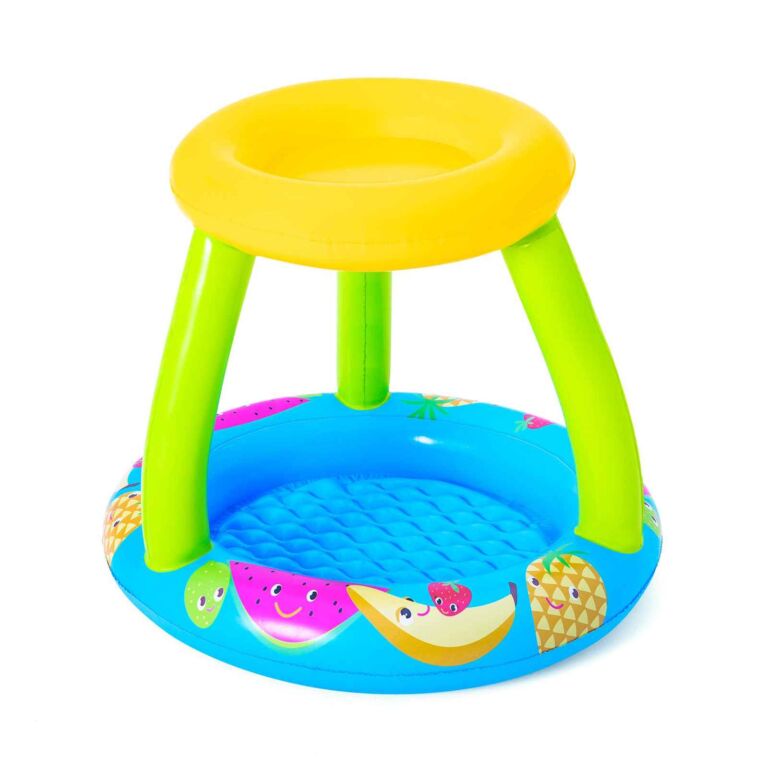 Piscina hinchable con dosel para bebés UV Careful Frutas de Bestway