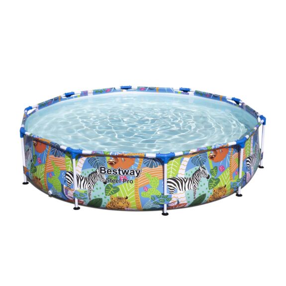 Piscina Steel Pro Diseño Animales Colores 305x66 cm. Sin Depuradora