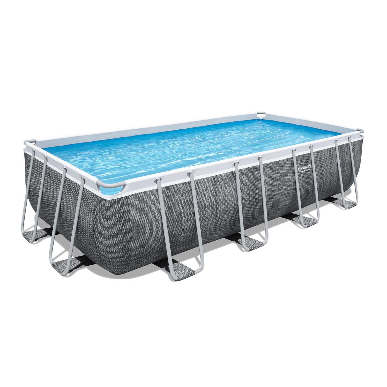 Conjunto de piscina sobre superficie Power Steel de Bestway de 4.88 m x 2.44 m x 1.22 m