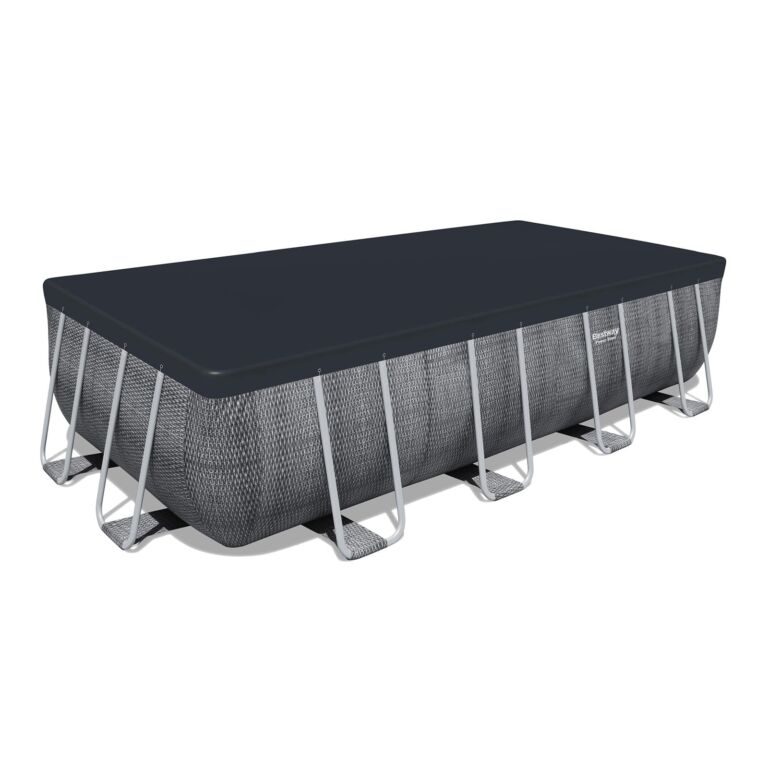 Conjunto de piscina sobre superficie Power Steel de Bestway de 4.88 m x 2.44 m x 1.22 m