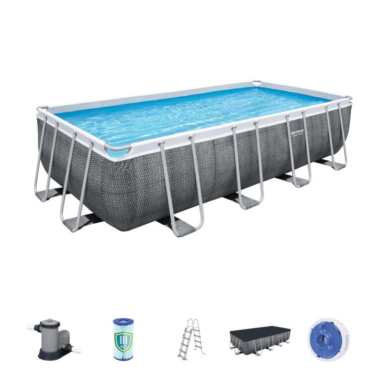 Pack piscina rectangular Power Steel 5,49 × 2,74 × 1,22 m + Kit de regalo