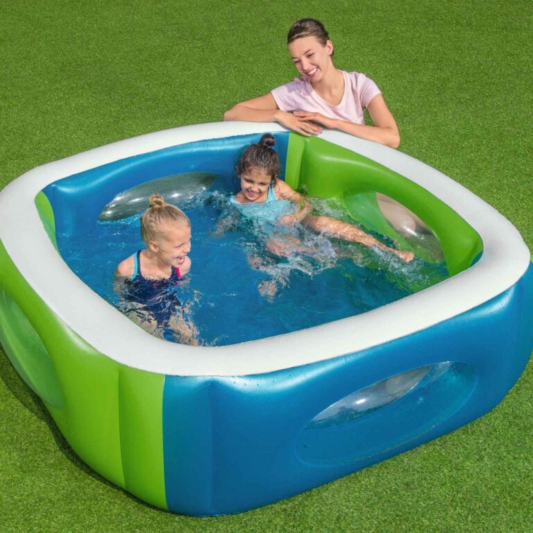 Piscina hinchable Bestway 1.68m x 1.68m x 56cm con ventana