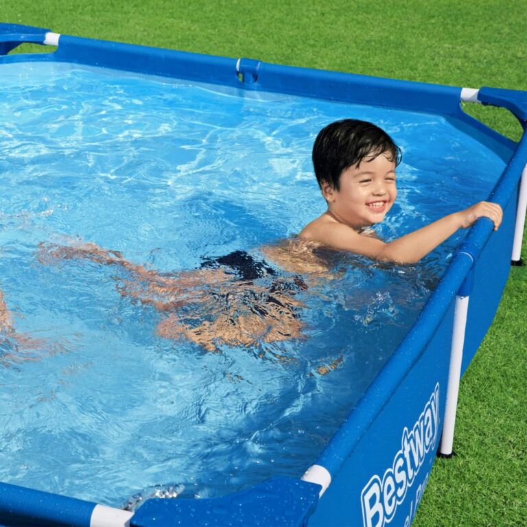 Piscina Desmontable Tubular Infantil Bestway Splash Jr. Frame Pool 221x150x43 cm