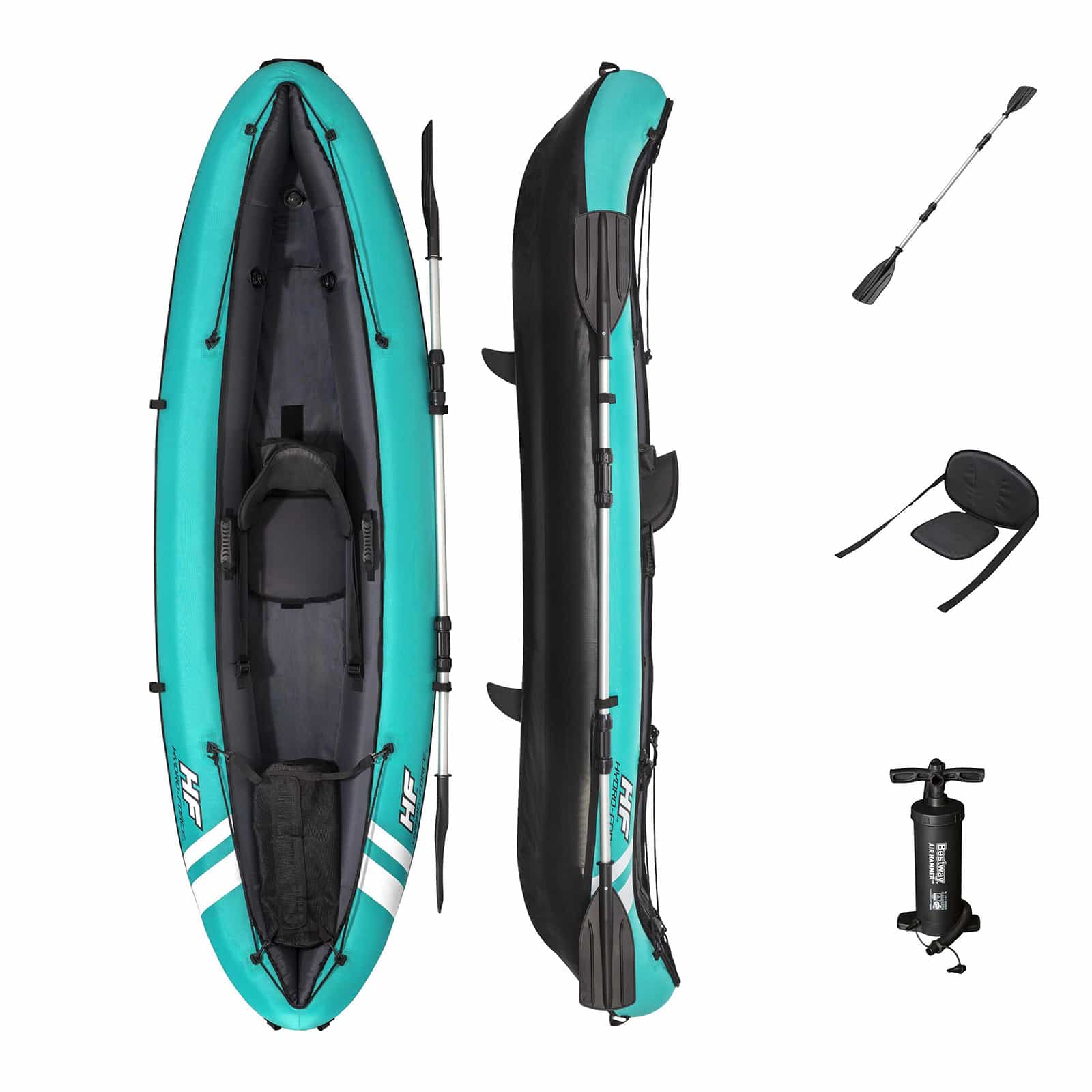 Conjunto de Kayak Hinchable Hydro-Force Ventura X1 2,80 m