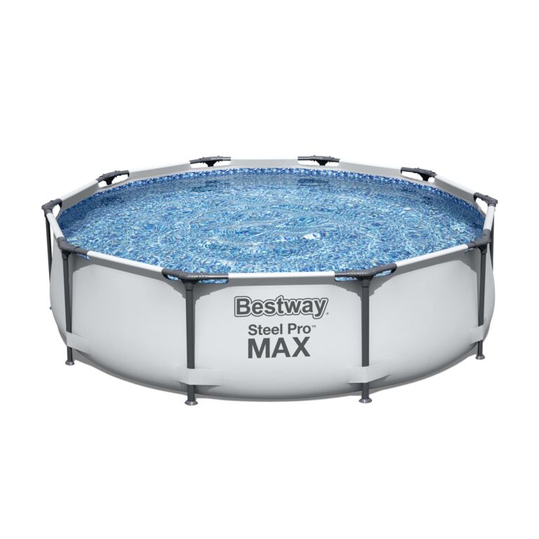 Conjunto de piscina sobre superficie Steel Pro MAX de Bestway de 3.05 m x 76 cm