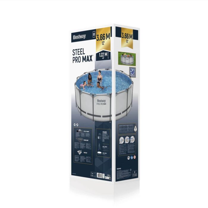 Conjunto de Piscina Desmontable Steel Pro MAX  Bestway 3.66 m x 1.22 m
