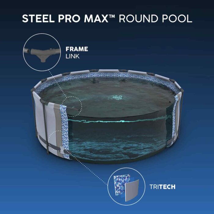 Conjunto de Piscina Desmontable Steel Pro MAX  Bestway 3.66 m x 1.22 m