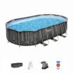 Piscina desmontable oval Bestway Power Steel 6,10 x 3,66 x 1,22 m con depuradora cartucho